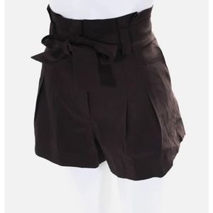 A.L.C Power stretch Linen Blend “Joelle” shorts. Black. Size 8. NWT